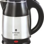 Singer Aroma Electric Kettle 1500 Watts | 1.8 Litres | Quick Boil | Stainless Steel | Cool-Touch Handle and Lid | Auto Shut Off | Tea & Coffee, Instant Noodles, Rice, Soups | 1 Year Warranty