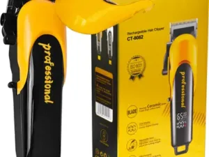 wagari HTC AT 8082 trimmer with 240 minutes runtime and 18 length settings – Yellow