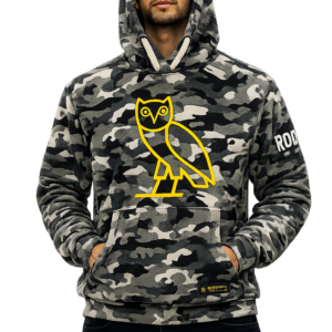 Camouflage Printed Hooded Sweatshirt | Winter Hoodie