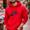 Red Hooded Sweatshirt | Winter Wear Hoodie