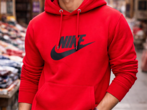 Red Hooded Sweatshirt | Winter Wear Hoodie