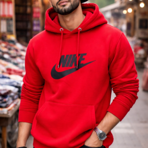 Red Hooded Sweatshirt | Winter Wear Hoodie