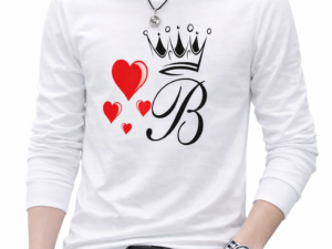 White Printed T-Shirt for Men