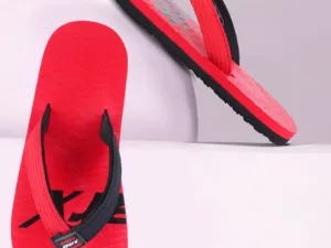 SPARX Men’s Casual Flip-Flops (Red & Black)