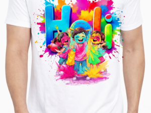 Happy Holi – Colorful Special Printed T-Shirt