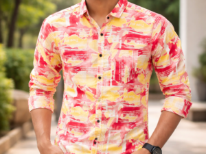 Men’s Printed Casual Shirt | Stylish Multicolor Full Sleeve Shirt