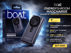 boAt Energyshroom MagCharge 10000mAh Magnetic Wireless Power Bank