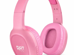 RAT Iconic Volt Wireless Headphone – Pink Colour (Bluetooth 5.1, Deep Bass)