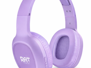 RAT Iconic Volt Wireless Headphone – Light Purple (Bluetooth 5.1, Deep Bass)