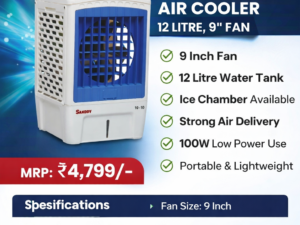 Sanddy SD 10-10 Personal Air Cooler (12 Litre, 9” Fan)