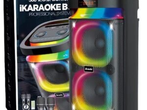 Brodu iKaraoke Bluetooth Party Speaker with RGB Light and Dual Wireless Microphones