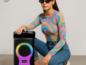 Landmark Dance 60W Bluetooth party speaker with RGB lights and wireless mic