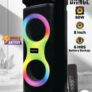 Landmark Dance 60W Bluetooth party speaker with RGB lights and wireless mic