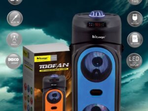 HITAGE TOOFAN 30W Party Speaker with Wired Mic | RGB Light | Karaoke | Extreme Bass