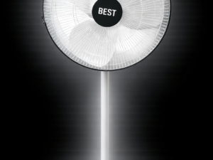 BEST pedestal fan white color high speed stand fan